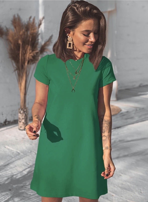 Дамска туника-рокля 5166 зелена
