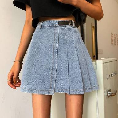 Дамска дънкова пола K56131