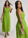 Дамска дълга рокля A1919 светло зелен 