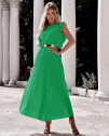 Дамска дълга рокля A0990 зелен 