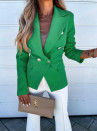 Дамско елегантно сако с хастар 6393 зелен