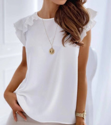 Дамска стилна блуза 6507 бял 