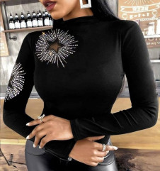 Дамска  атрактивна блуза 10105 черен