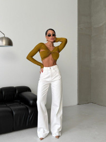 Дамски прави светли дънки ESQ104382