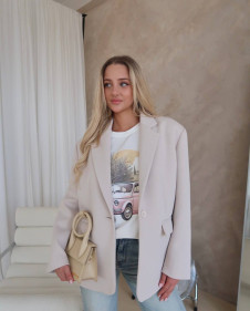 Дамско спортно-елегантно сако E5298 beije