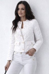 Дамско преходно късо яке K1418 white