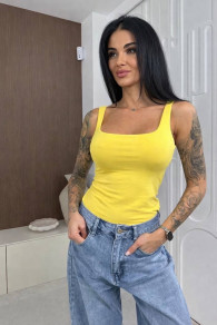 Дамски изчистен потник E3026 yellow