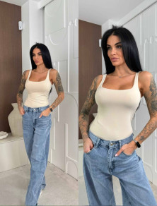 Дамски изчистен потник E3026 beije