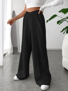 Дамски свободен панталон с ластик AR3211 черен 