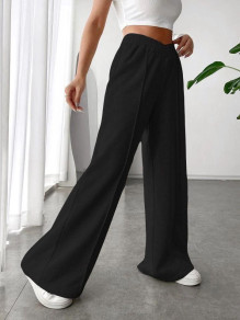Дамски свободен панталон с ластик AR3211 черен 