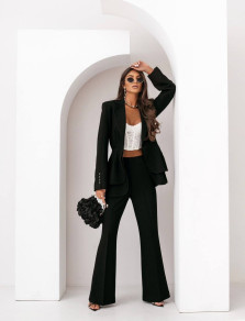 Дамски елегантен комплект сако и панталон E5325 black