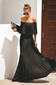 Дамска рокля Солей X3575 черен 