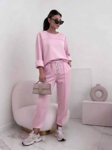 Дамски спортно-елегантен сет K12690 rose