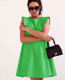 Дамска ефектна рокля A1043 зелен 