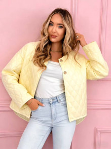 Дамско преходно яке K1599 yellow