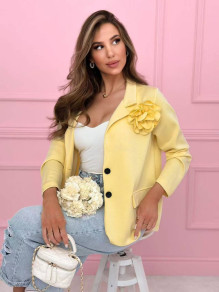 Дамско елегантно сако K26560 yellow