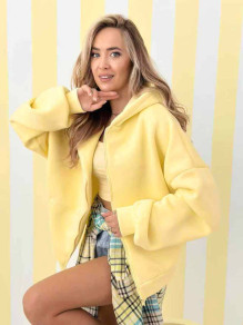 Дамско спортно горнище K26551 yellow 
