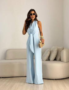 Дамски елегантен гащеризон D2052 light blue