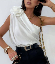 Дамски топ с едно рамо MB2419 white