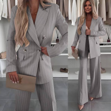 Дамски елегантен костюм E2957 grey