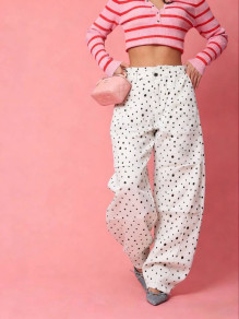 Дамски дънки на точки Z2620