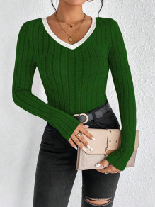 Дамска блуза с кант AR3265 зелен