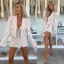 Дамски елегантен комплект L007118 бежов 