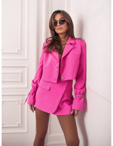 Дамски комплект пола и сако L12503 циклама 