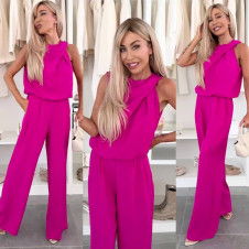 Дамски елегантен гащеризон K8079 циклама 