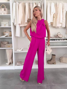 Дамски елегантен гащеризон K8079 циклама 