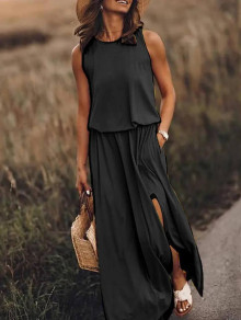 Дамска ефирна рокля M8900 черен 