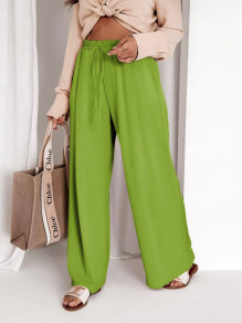 Дамски свободен панталон K3243 светло зелен 