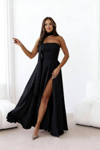Дамска дълга елегантна рокля K6811 черен 