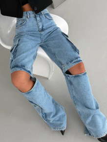 Дамски дънки с атрактивен дизайн SQ1267-2