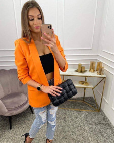 Дамско сако с хастар 21490 оранжев 