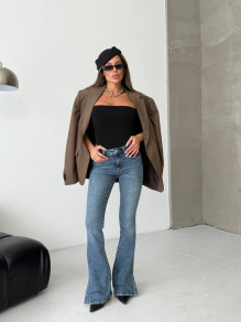 Дамски елегантни дънки с цепки SQ1467-1