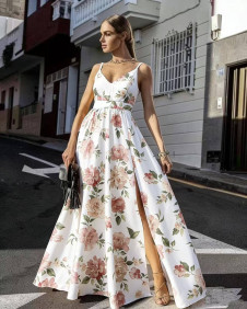 Дамска дълга рокля с принт 2198211