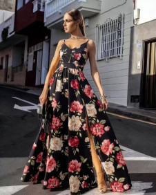 Дамска дълга рокля с принт 2198214