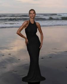 Дамска плажна рокля N1296 черен 