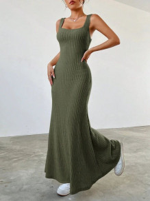 Дамски комплект рокля и блуза AR3299 тъмно зелен 