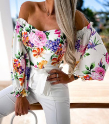 Дамска блуза с ефектни ръкави 13627