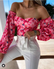 Дамска блуза с ефектни ръкави 136212