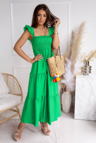 Дамска дълга рокля K3900 зелен 