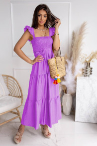 Дамска дълга рокля K3900 лилав 