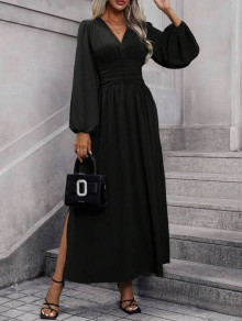 Дамска дълга рокля K6127 черен 