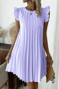 Дамска рокля Солей K8801 светло лилав 