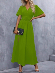 Дамска дълга рокля K6379 светло зелен 