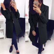 Дамско стилно палто XN6871 черен 
