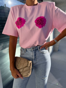 Дамска тениска P5663 розов 