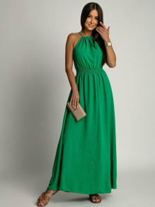 Дамска рокля с цепка A1845 зелен 